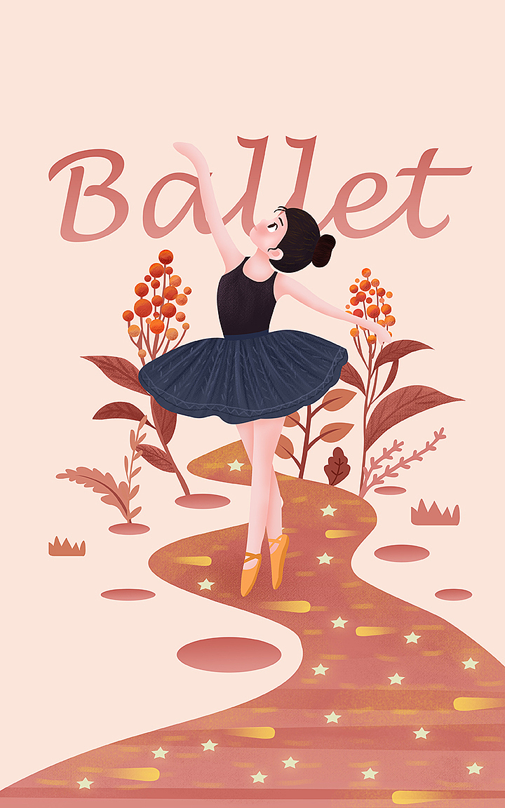 跳芭蕾舞女孩