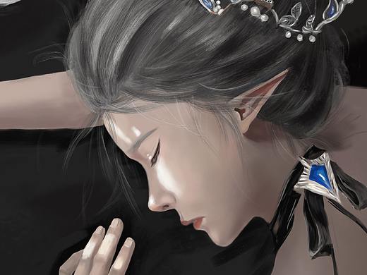 临摹 鬼刀 冰公主海琴烟（个人主页-ZNTQwNDYyNDQ=） - 创作习作 - 站酷设计师设计狗的自我修养原创素材 - 站酷ZCOOL