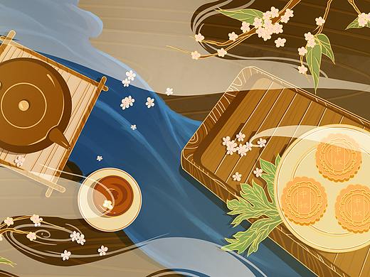 国潮中秋（个人主页-ZNDc0NDMyODQ=） - 商业插画 - 站酷设计师谁悲失路之人原创素材 - 站酷ZCOOL