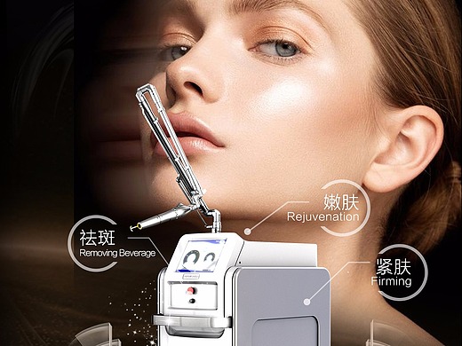 整形医疗美容医院超皮秒海报皮肤美容海报黑色海报