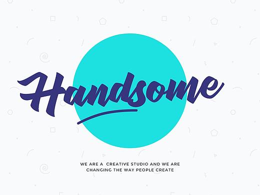 Handsome官网首页设计