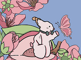桃花半命题