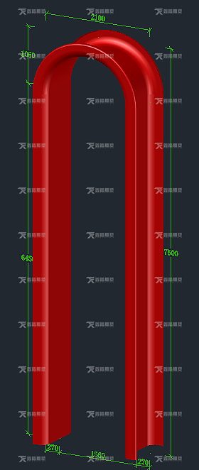 广东定制双曲面不锈钢门套厂家 创意弧形金属门框图片