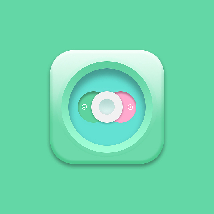 拟物化音乐图标练习临摹（图ZODIxODMwMDQ=） - 图标 - 站酷设计师海屿岩原创素材 - 站酷ZCOOL