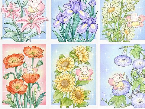 花卉插画图鉴合集|第一期