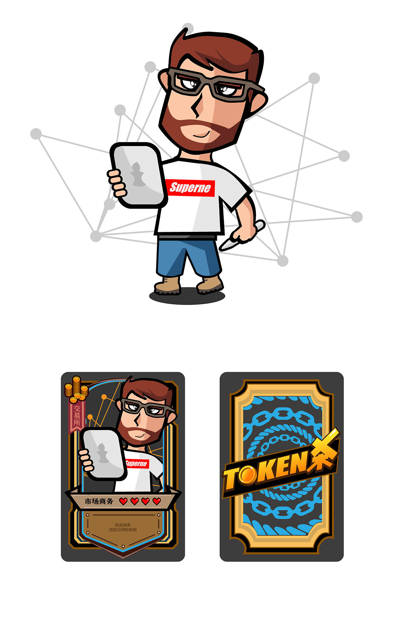 卡牌游戏角色设定（图ZMjEyMjM1ODQ0） - 其他平面 - 站酷设计师火瞳之虎原创素材 - 站酷ZCOOL