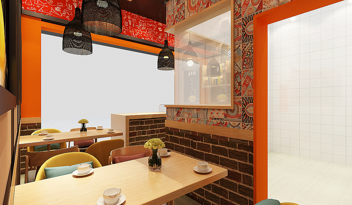 摊果香煎饼果子店面效果图