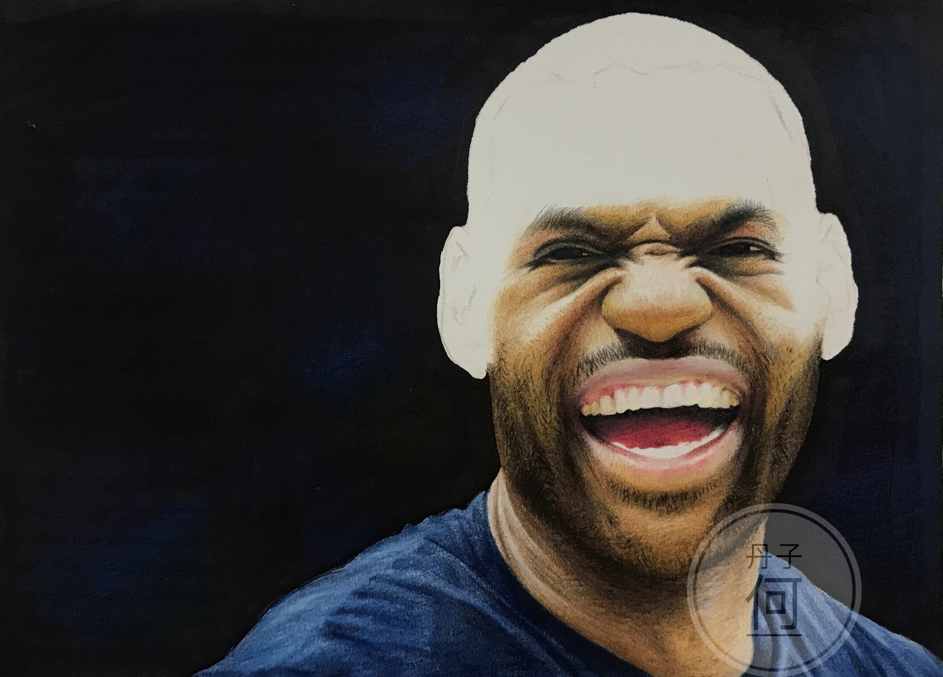 彩铅人物 詹姆斯