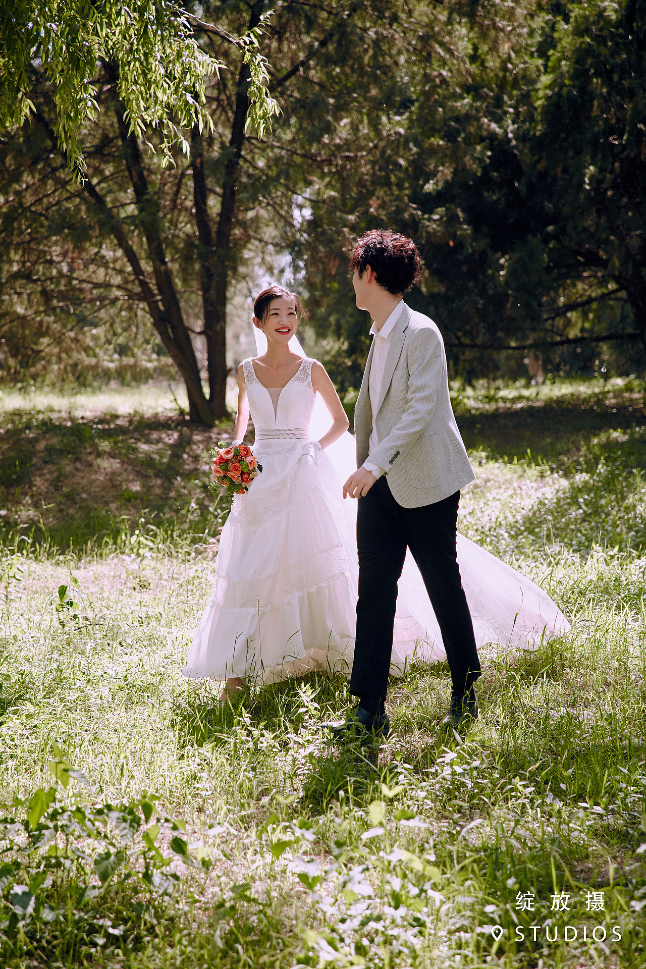 于是我们相爱,手心湿的像海💗森系婚纱照