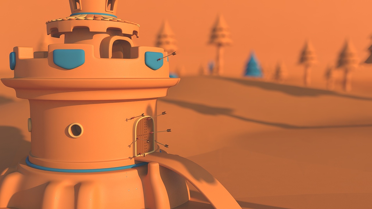 C4D 卡通城堡场景（图ZMTAzNjcwMTY4） - 场景 - 站酷设计师Samurai9527原创素材 - 站酷ZCOOL