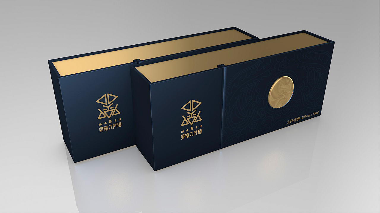 卯福九阡酒包装样图