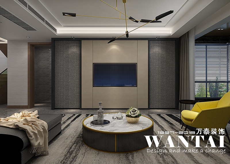 泰安记者村170m²复式现代简约风格装修—设计师葛广鑫