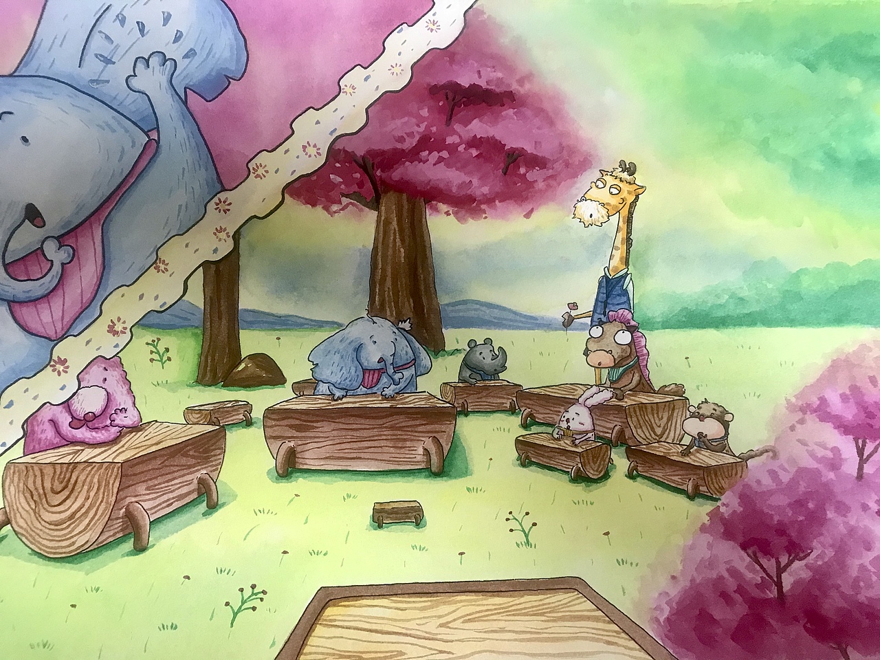 新作品水彩绘本（图ZMzE2NDc5NDgw） - 绘本 - 站酷设计师知辰Artistry原创素材 - 站酷ZCOOL