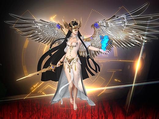 redshift渲染天使