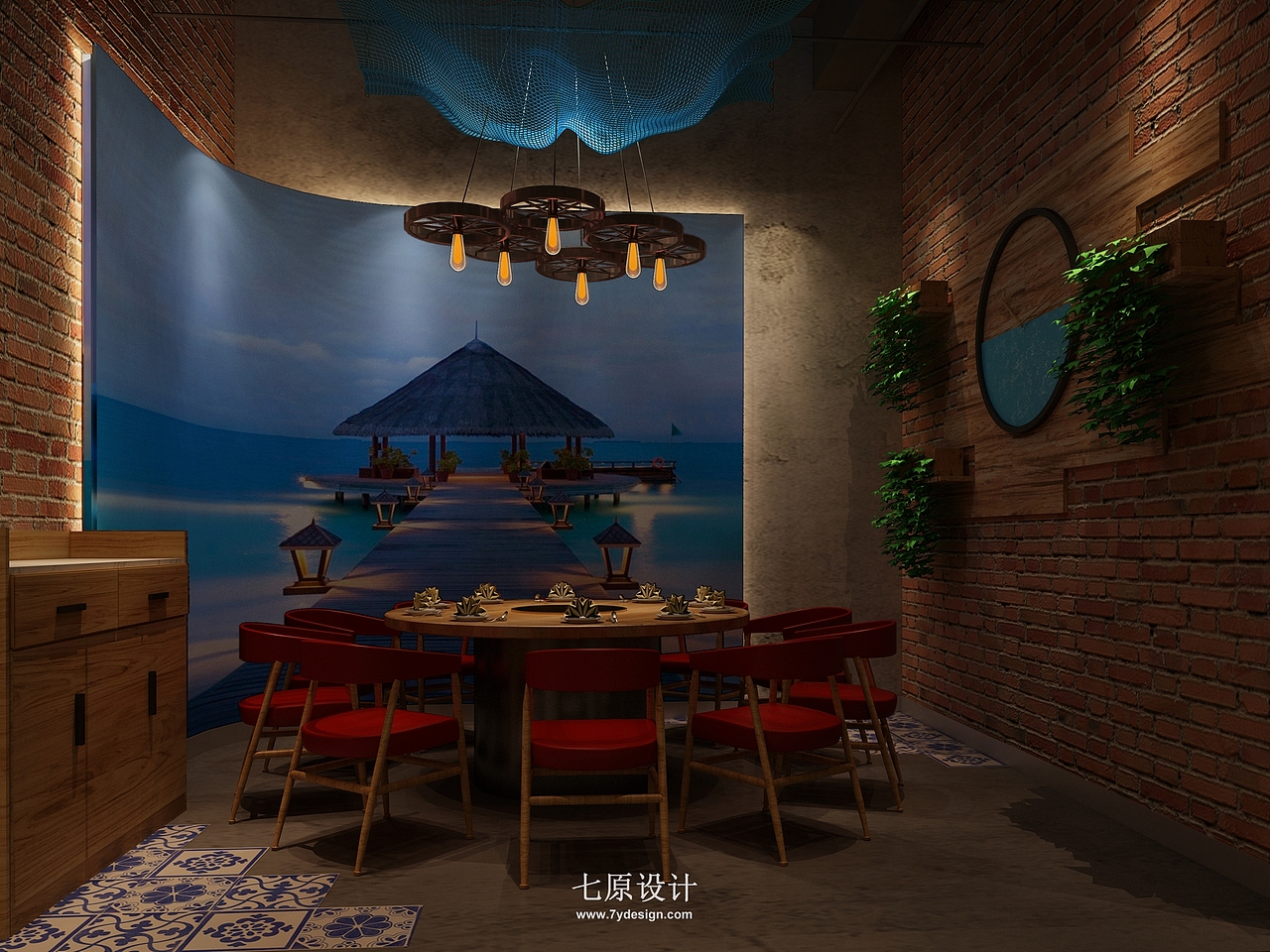 锅时间_火锅店设计_七原设计（图ZMTc2ODA1MDM2） - 家装设计 - 站酷设计师七原设计原创素材 - 站酷ZCOOL