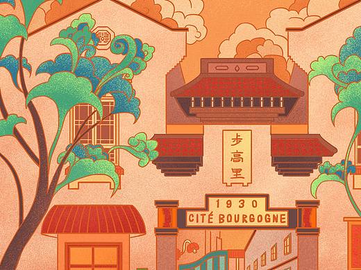 最近的一套插画