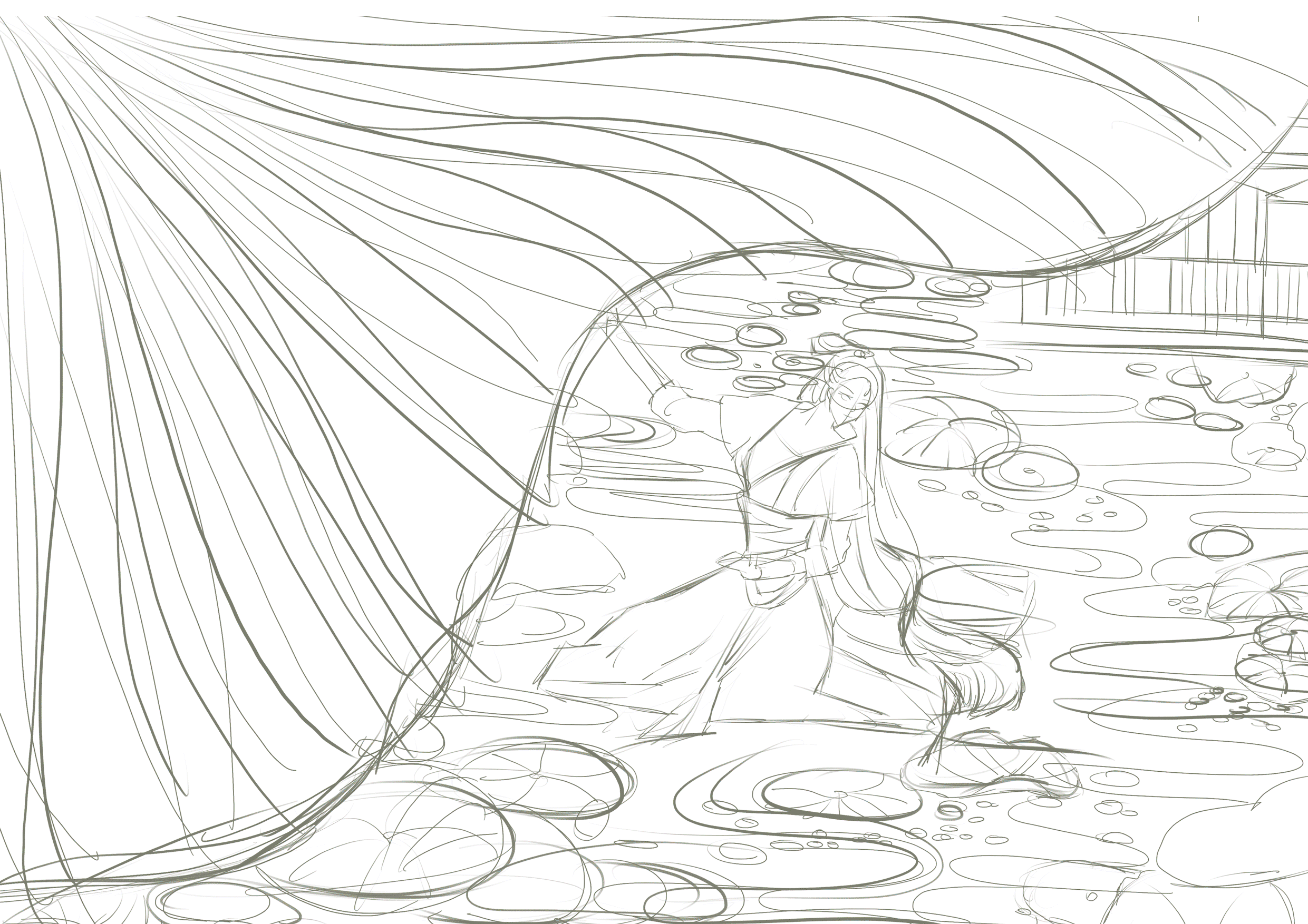 苎萝浣纱弄碧水（图ZMjYyODUxNjky） - 创作习作 - 站酷设计师惊鳥起原创素材 - 站酷ZCOOL