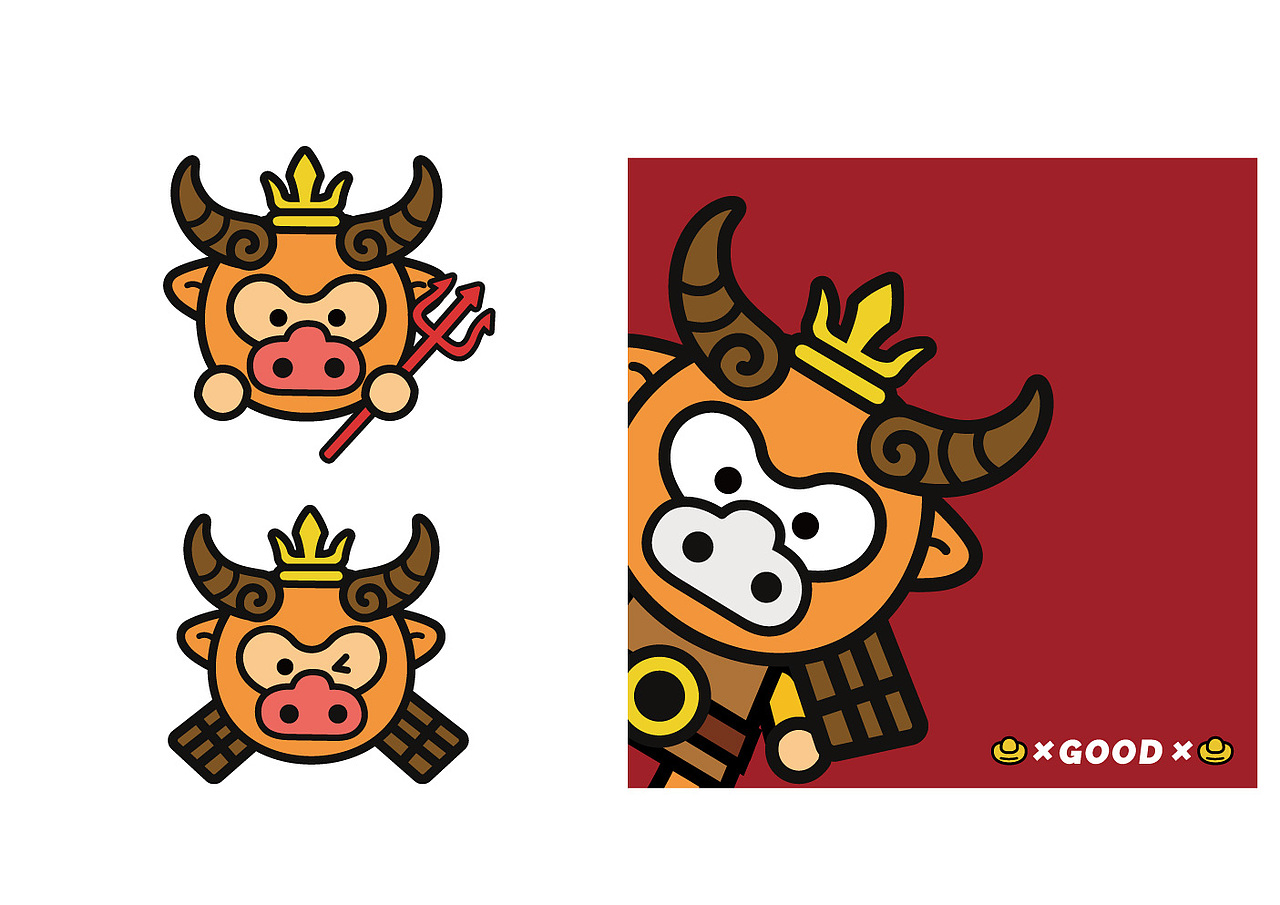 牛魔王ip形象设计稿