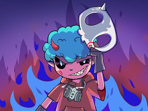 亚麻呆IP设计|坏坏们快来跳舞吧(￣y▽￣)╭ Ohoho