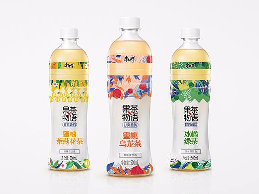 康师傅果茶物语原创插画包装设计