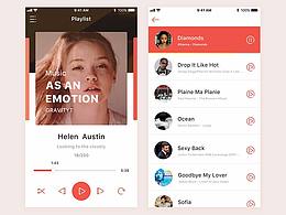 音乐类app界面练习