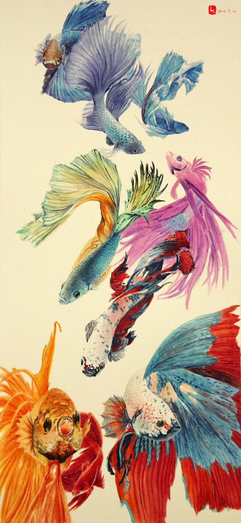 斗鱼-水彩|纯艺术|水彩|喵喵LC - 原创作品 - 站酷