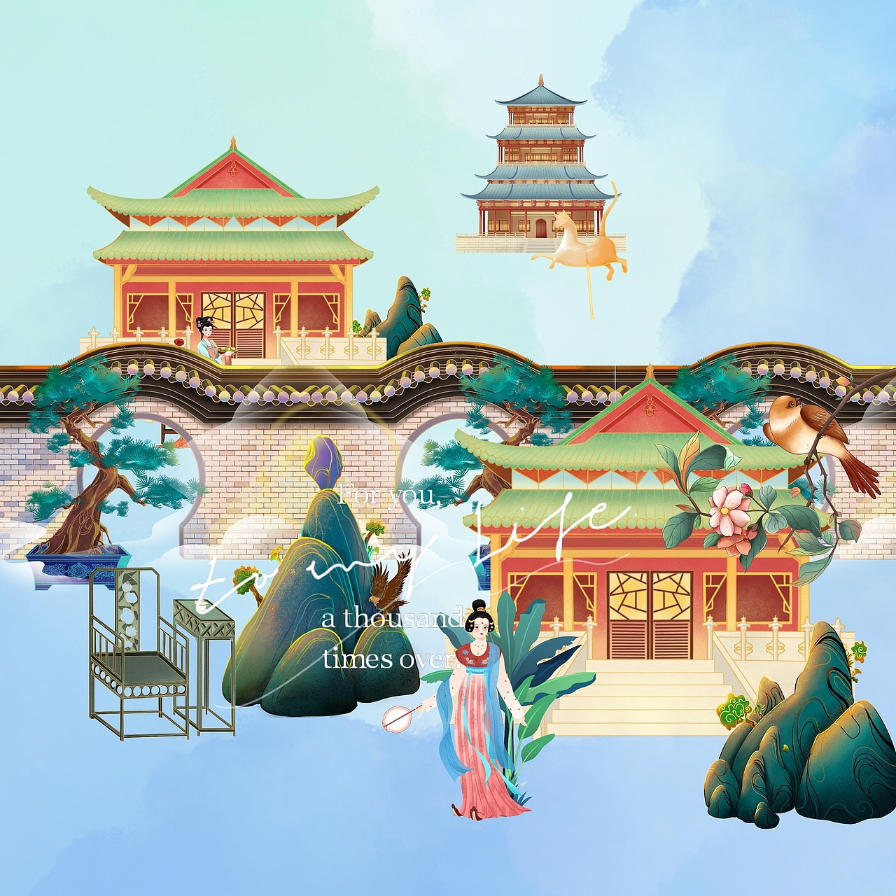 国风插画（图ZMjUzOTc2MTQw） - 商业插画 - 站酷设计师终结者Ai原创素材 - 站酷ZCOOL