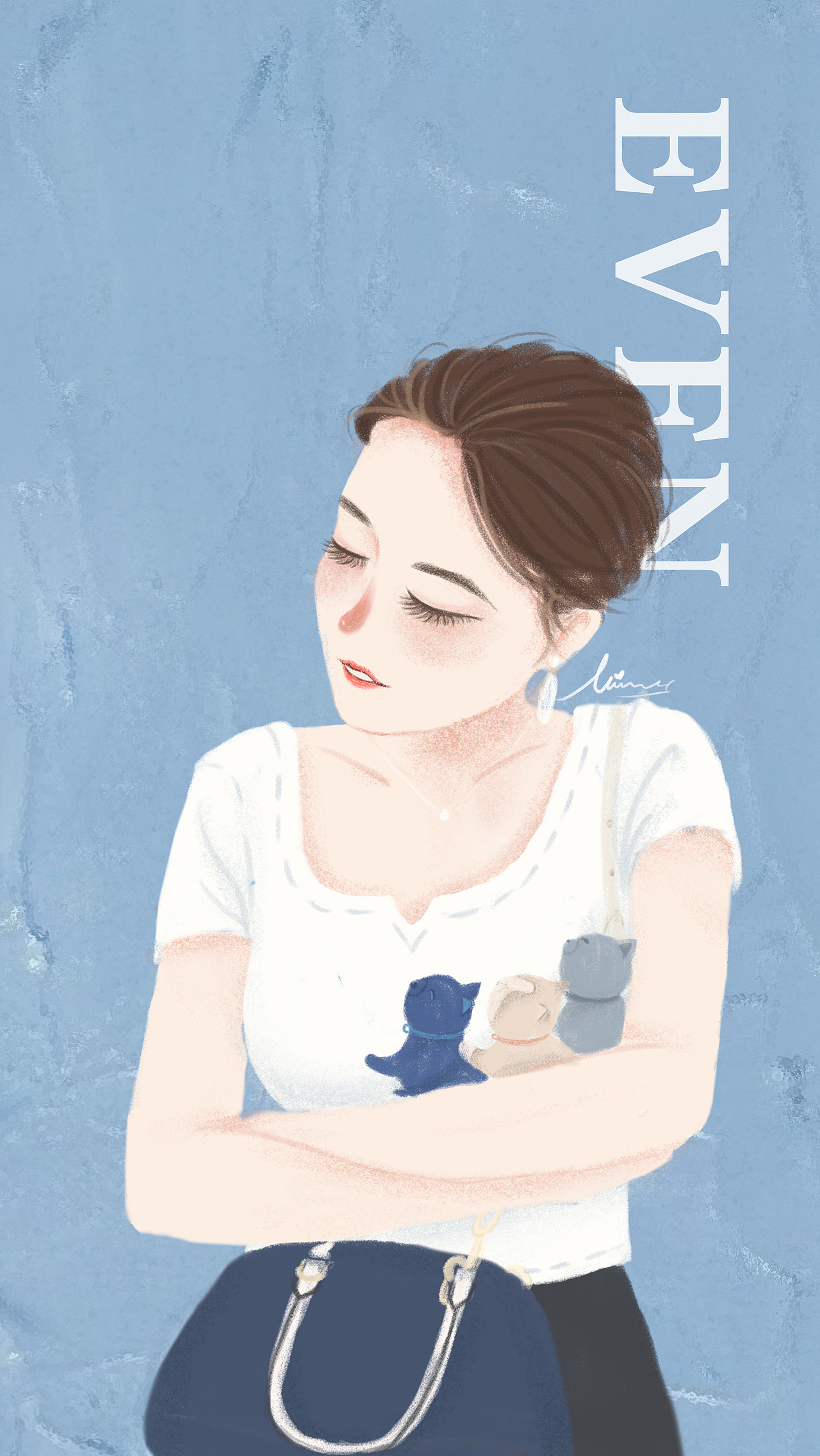 人物插画系列（图ZMTY3MjA2MTA0） - 创作习作 - 站酷设计师一面静子原创素材 - 站酷ZCOOL