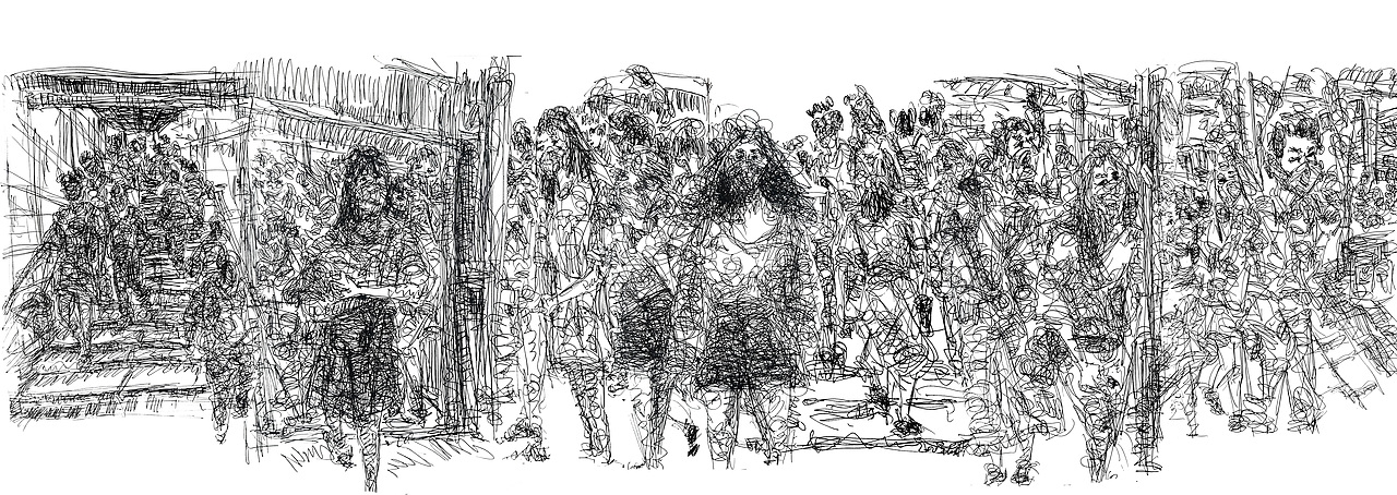 面具-追踪2020（2020上海路人全篇）（图ZMjM3MzU5NjE2） - 艺术插画 - 站酷设计师速写路人在路上原创素材 - 站酷ZCOOL