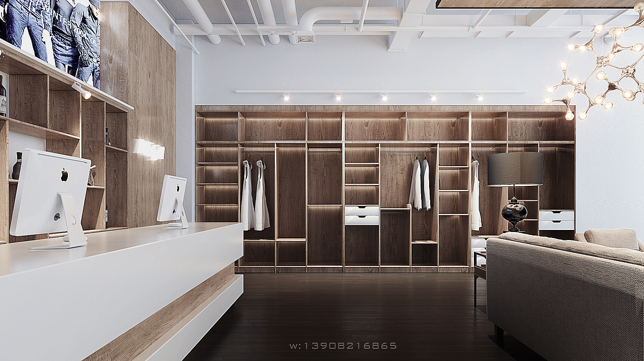 写实效果图，定制家具展厅（图ZMjIwNTU5NjIw） - 建筑/空间 - 站酷设计师yujie_78原创素材 - 站酷ZCOOL