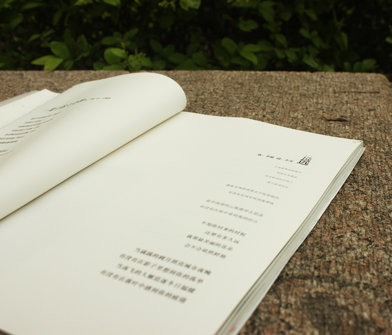 内文排版在坚持统一版心的前提下,依据每首歌的特色进行特殊排版