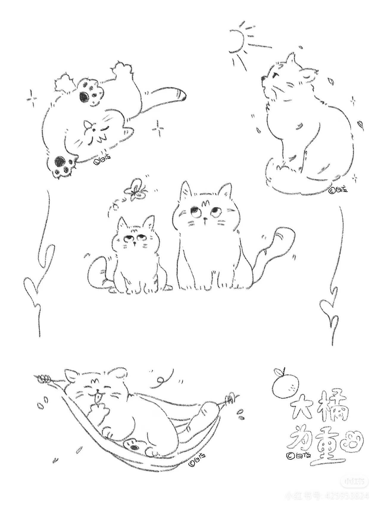 简笔画｜合集1（图ZMzgwOTkwMjIw） - 图案 - 站酷设计师画画的白夜原创素材 - 站酷ZCOOL