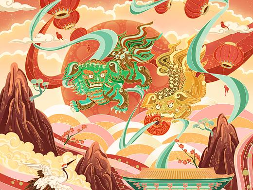  瑞兽贺春