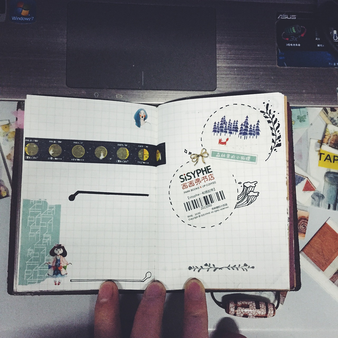 手账；排版；胶带（图ZNDUzODYzNjg=） - 书籍/画册 - 站酷设计师陈陈_C原创素材 - 站酷ZCOOL