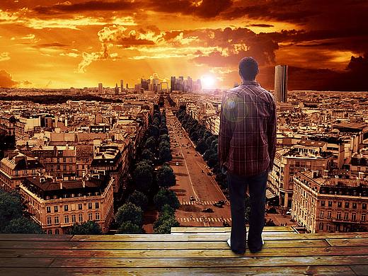 PS合成调色海报