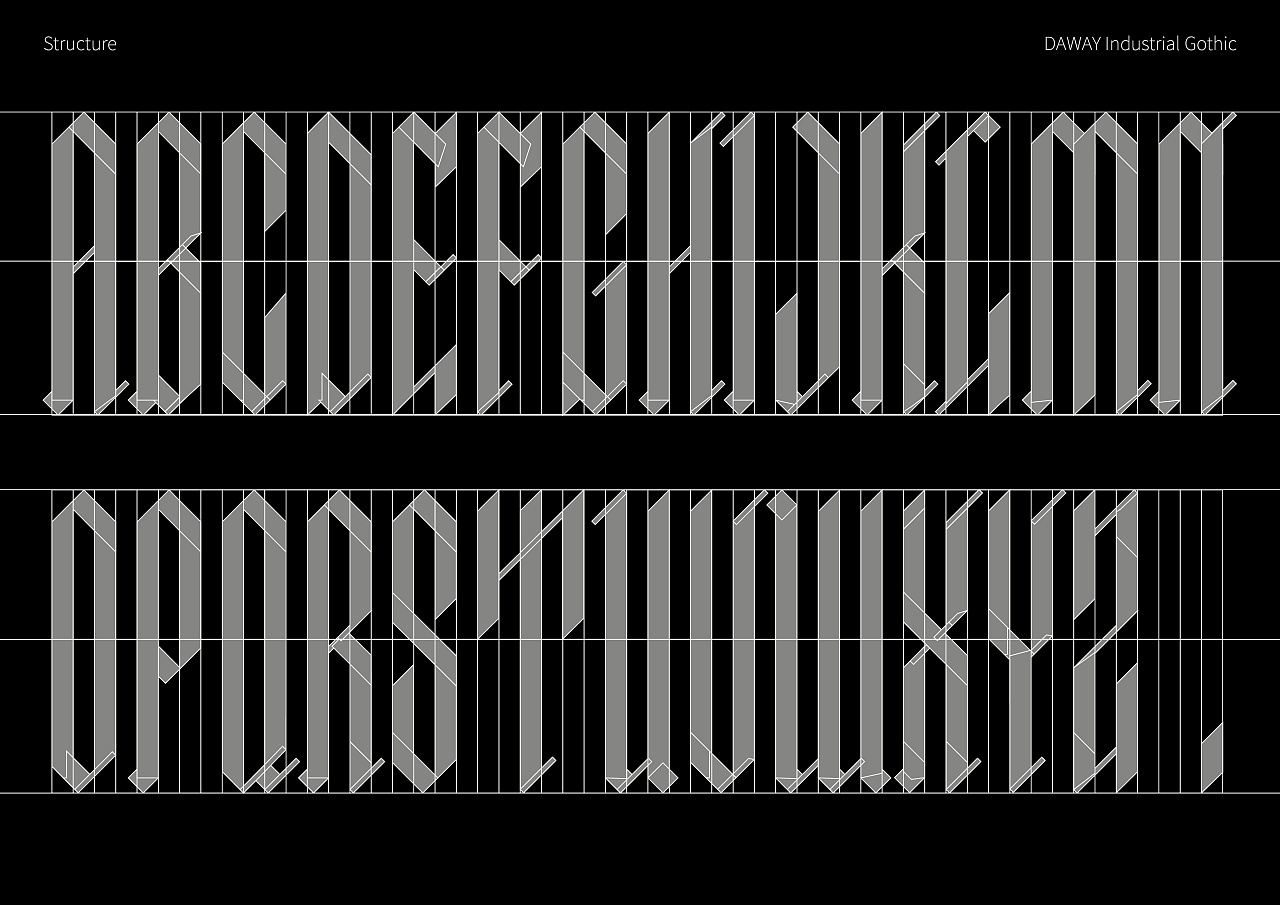 daway工业哥特体(拟)|平面|字体/字形|大未daway - 原创作品 - 站酷