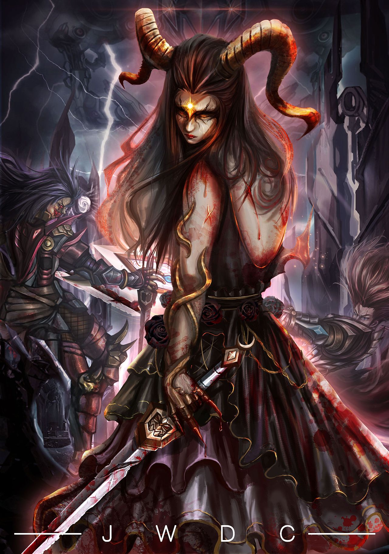 魔血圣女（圖ZMTc0MDc3MDcy） - 概念設(shè)定 - 站酷設(shè)計(jì)師KAOMI弎震原創(chuàng)素材 - 站酷ZCOOL