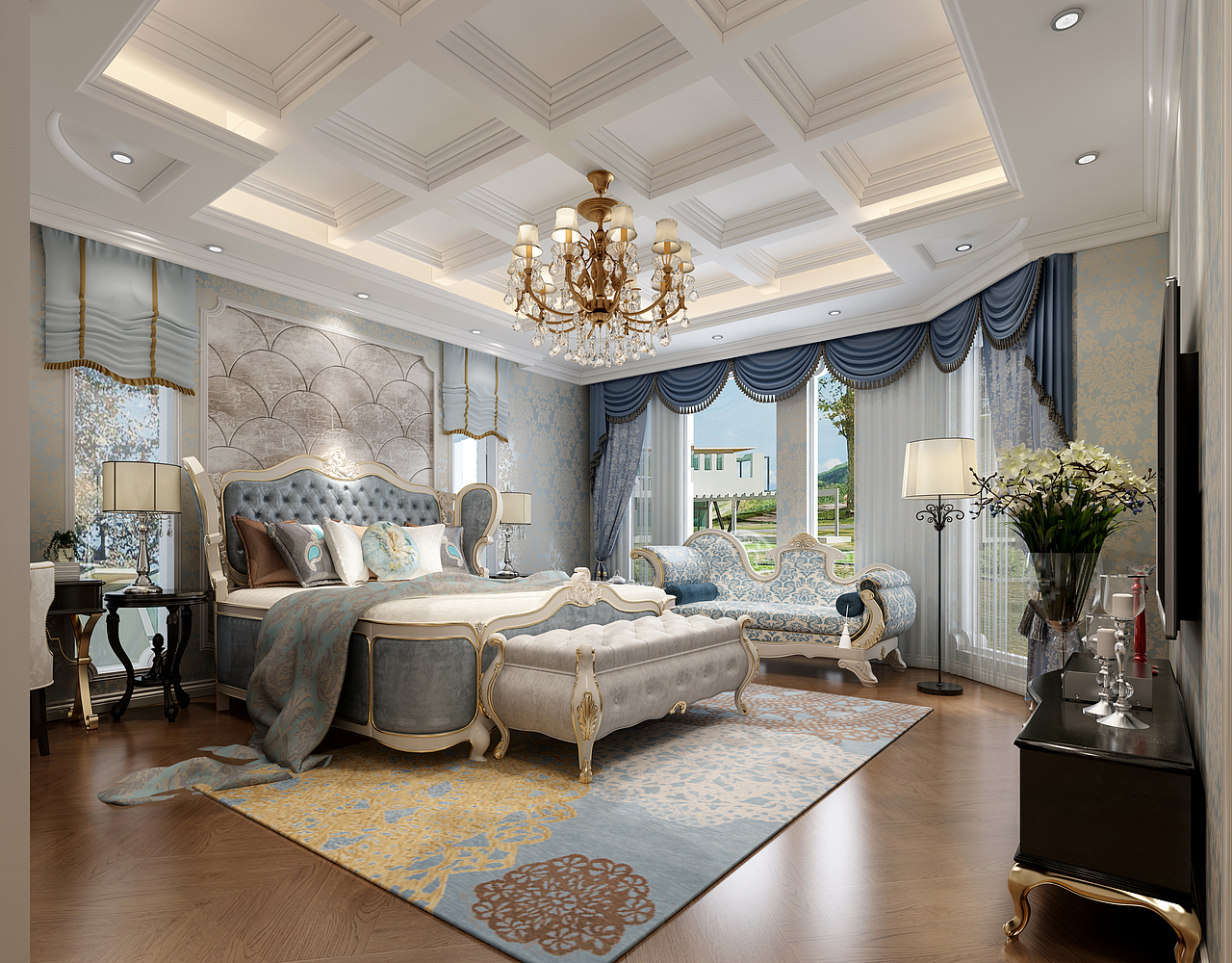 一九九二效果图-家装法式