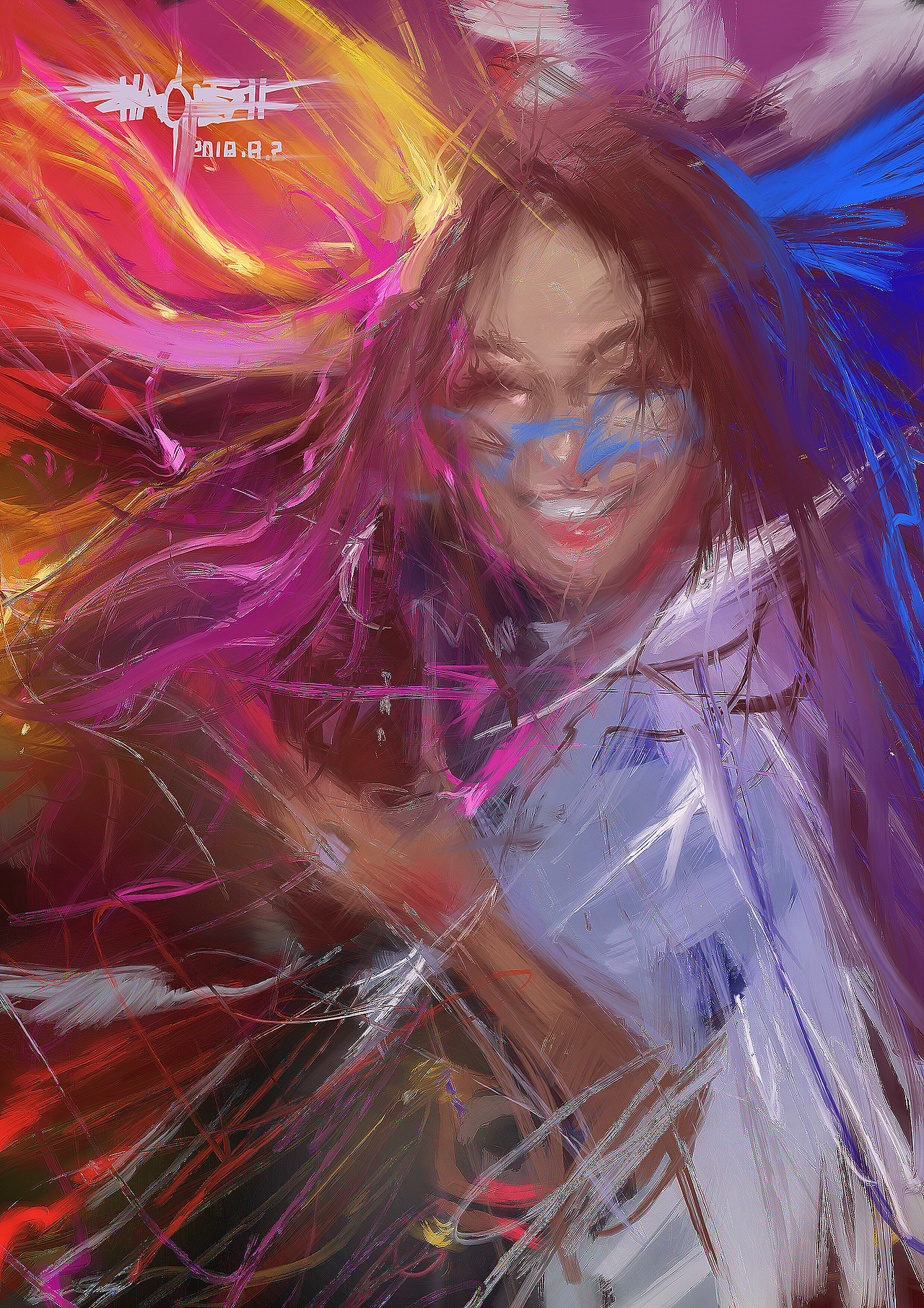 赵震北手绘的の101个女孩