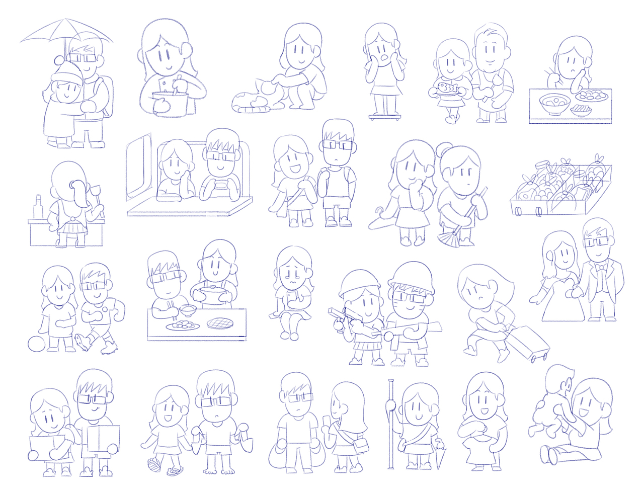 30张画---送给妻子的30岁生日礼物（图ZMTY1MTY0NjMy） - 短片 - 站酷设计师村口徐师傅原创素材 - 站酷ZCOOL