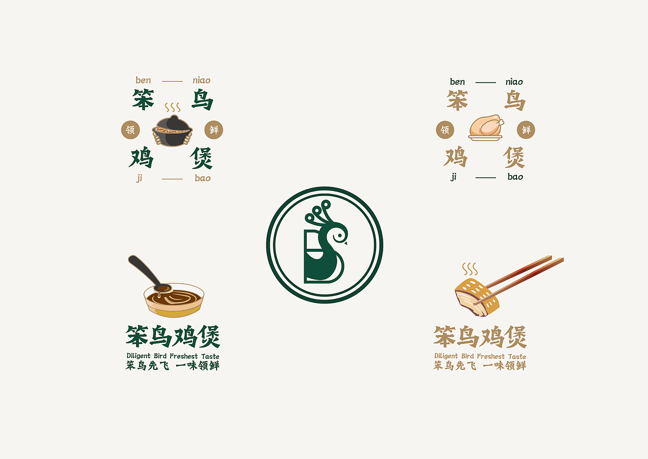 笨鸟鲍鱼鸡-餐饮品牌策划