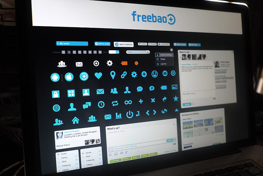 Freebao 社交网站设计（图ZOTEwODYyOA==） - 门户网站 - 站酷设计师大元pxyair原创素材 - 站酷ZCOOL