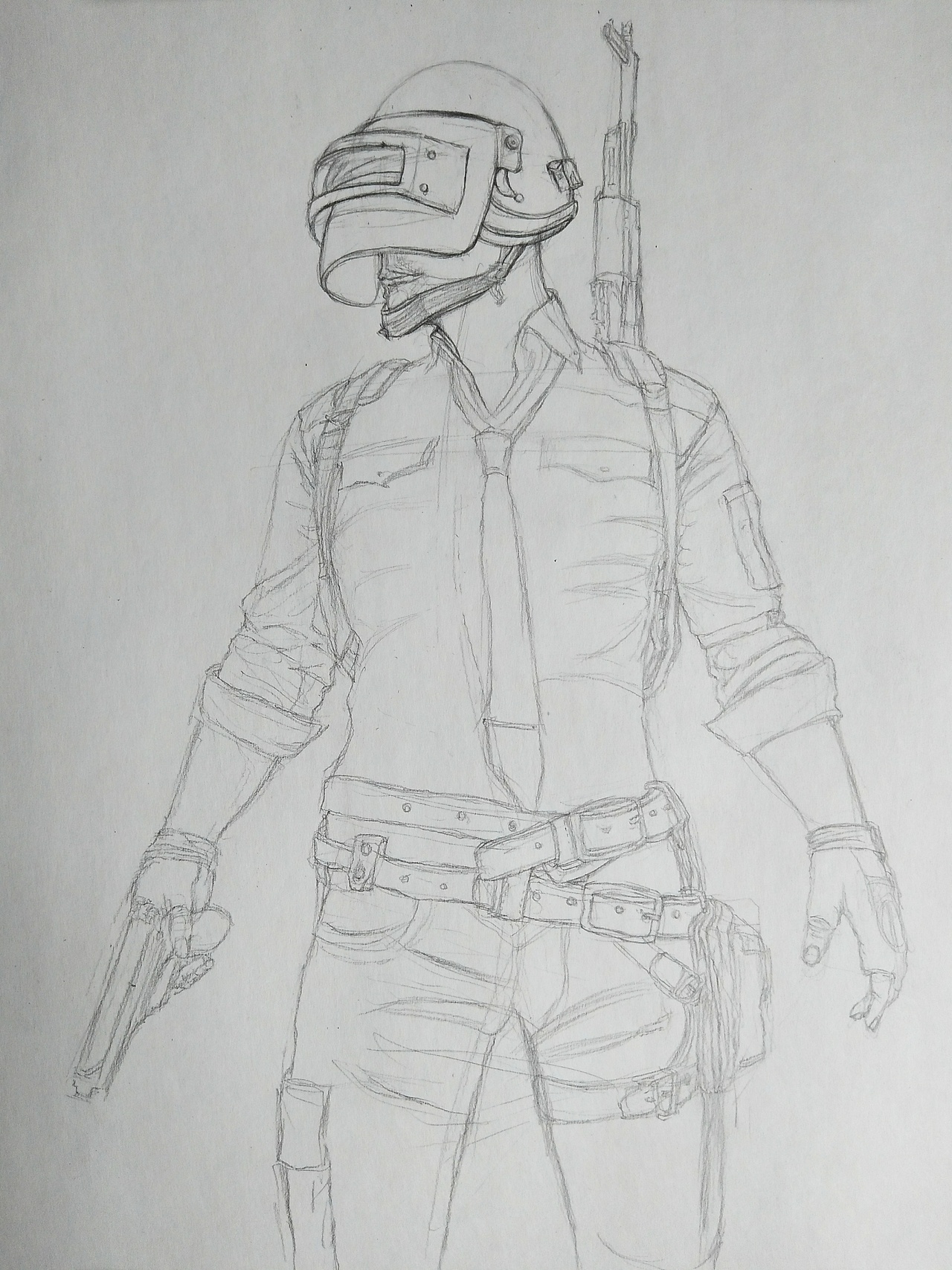 手绘绝地求生经典人物