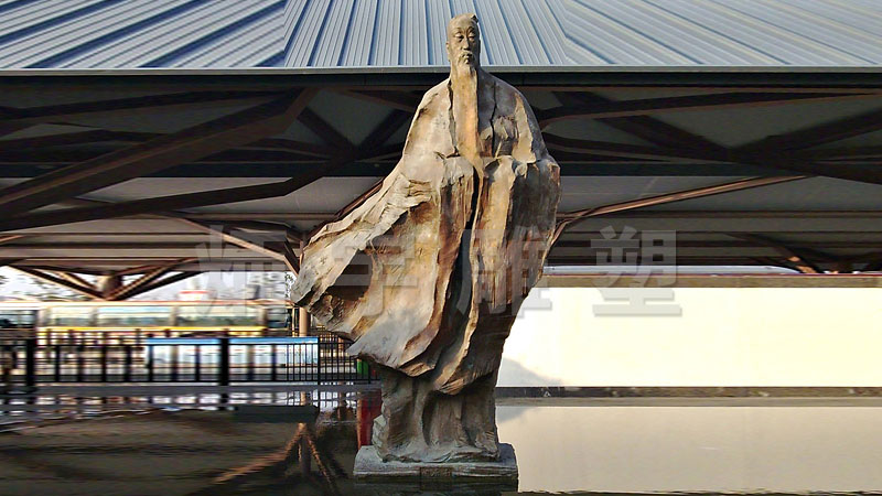 诗人雕像,历史文人吟诗作对尽显才华_炳宇一雕塑定制-站酷zcool