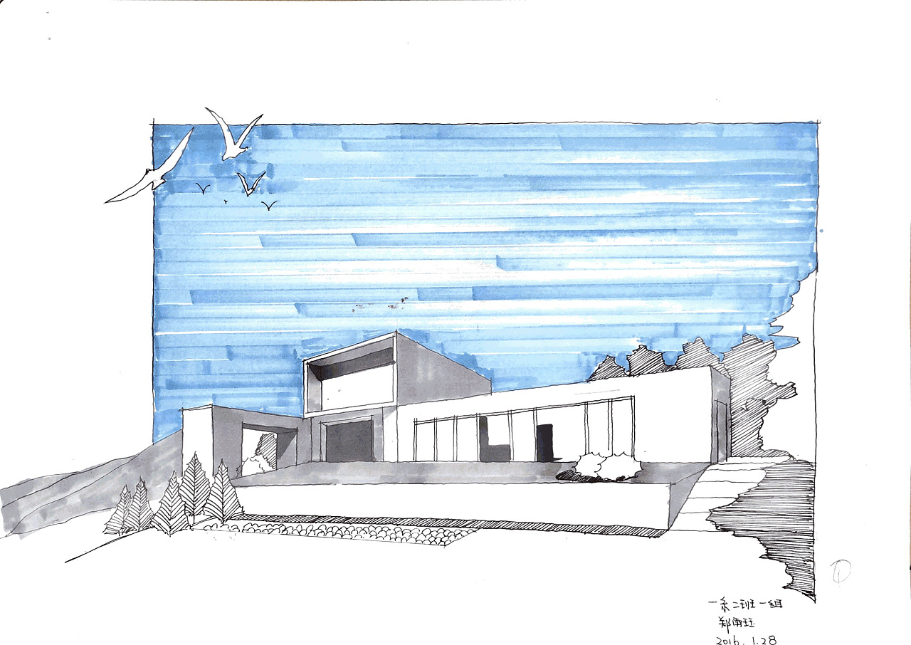 草图绘制 · 建筑 景观