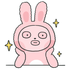 粉兔表情包（图ZMTY1NjI0NTUy） - 网络表情 - 站酷设计师骨钙钙原创素材 - 站酷ZCOOL