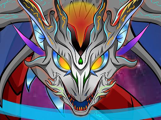 矢量插画魔物设计——万象星龙（个人主页-ZMzEwNzY0NjA=） - 概念设定 - 站酷设计师一笔成原创素材 - 站酷ZCOOL