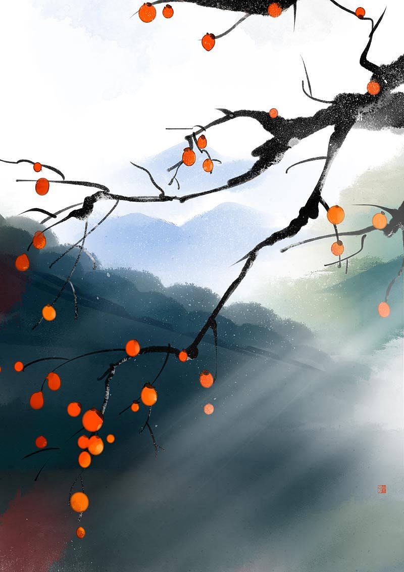 秋|插画|商业插画|乐乐乐兮 - 原创作品 - 站酷 (zcool)