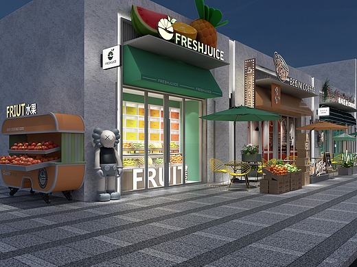 璀璨万镜商业街门头,橱窗,美陈包装设计|空间|商业空间设计|欧阳森