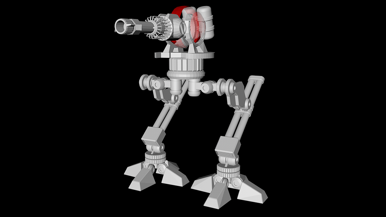 立体字三维建模机器人炮台创作时间2019/12/23添加表情喜欢ta的作品吗